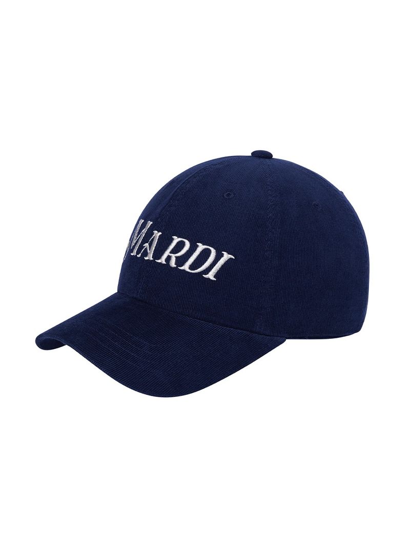 Mardi Mercredi - CORDUROY BALL CAP MARDI LOGO_NAVY