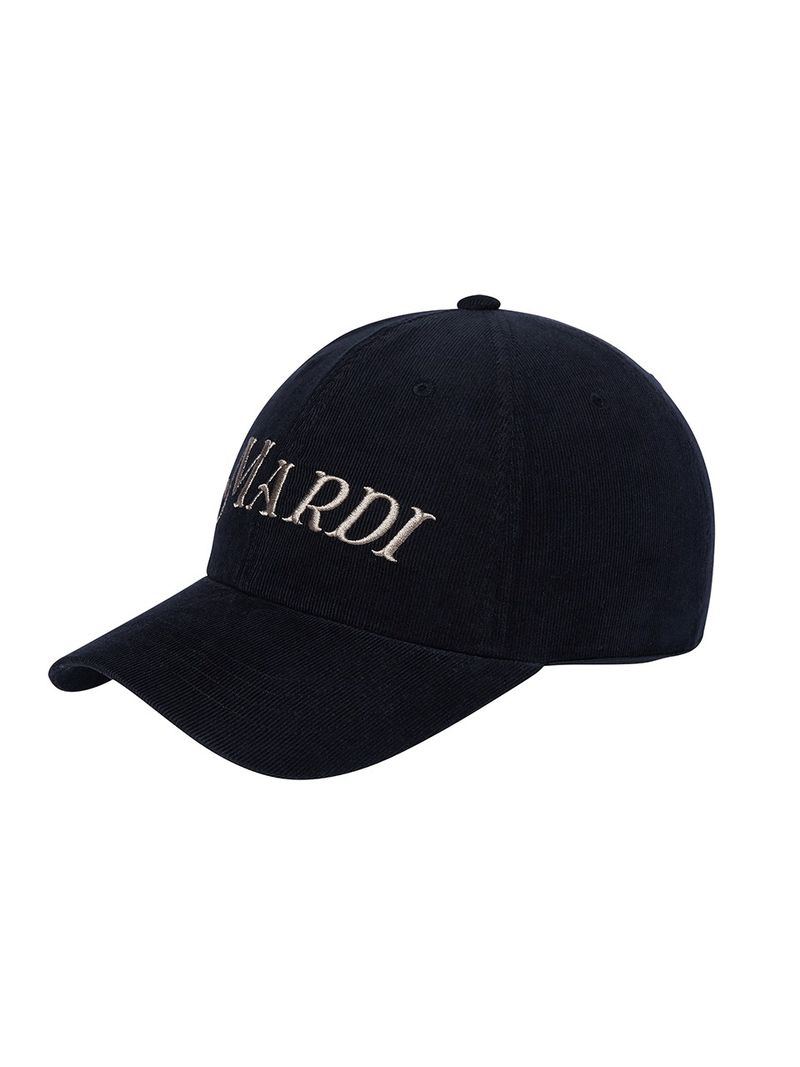 Mardi Mercredi - CORDUROY BALL CAP MARDI LOGO_BLACK 