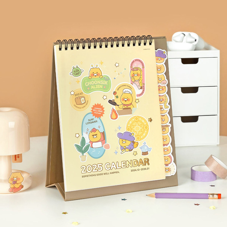 韓國 Kakao Friends - 2025 座枱月曆