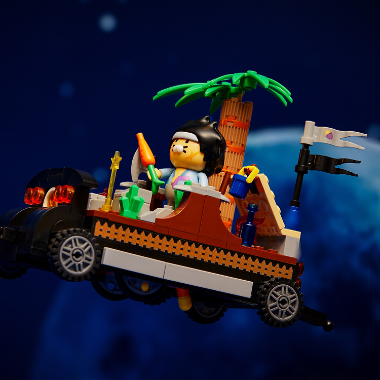 韓國 Kakao Friends - 春植巴士巡遊積木模型 Mangnani