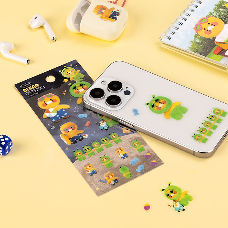 韓國 Kakao Friends - 夏天+外星人 Chunsik 透明裝飾貼紙