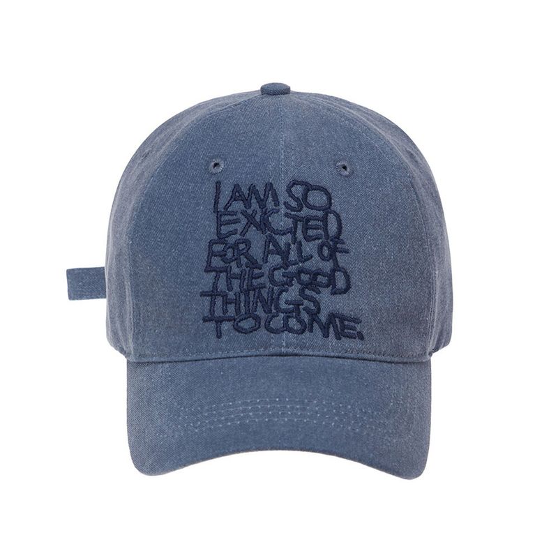 韓國 LMR -  Lettering Washing Ball Cap BLUE