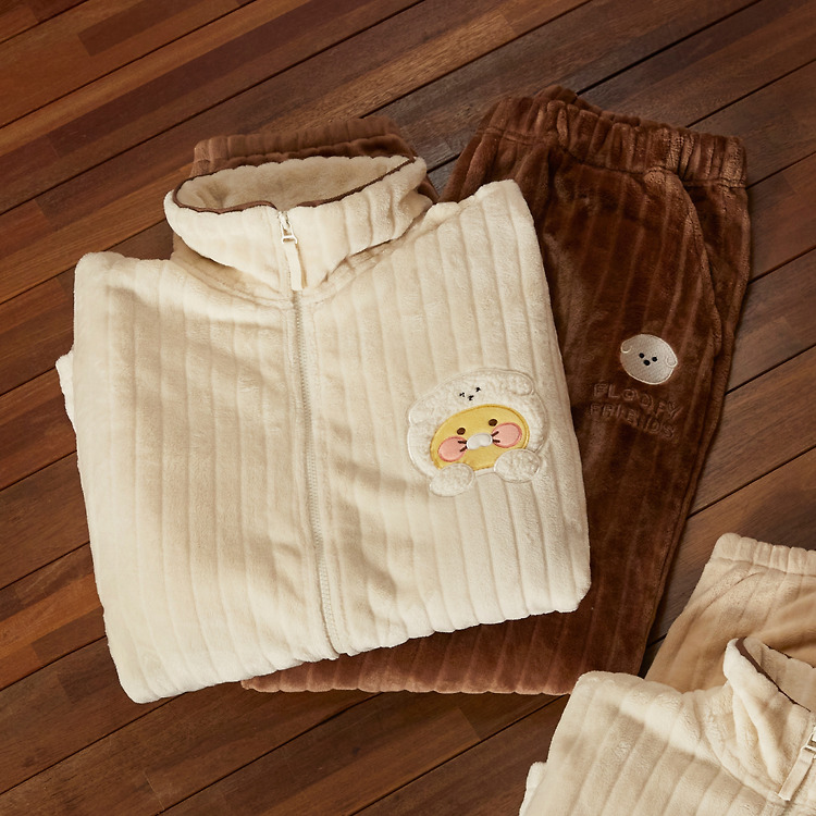 韓國 KAKAO FRIENDS - Fluffy Friends Zip-up Fleece (Men)_Chunshik