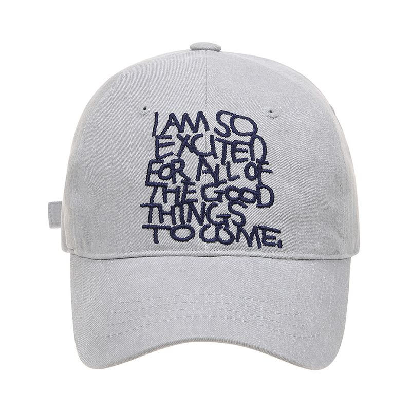 韓國 LMR -  Lettering Washing Ball Cap GREY