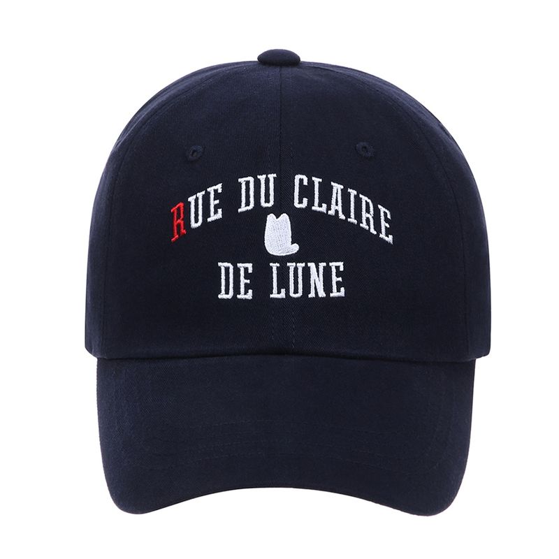 韓國 LMR -  Lettering Washing Ball Cap NAVY