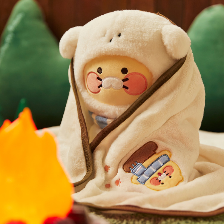 韓國 KAKAO FRIENDS - Fluffy Friends Doll Blanket_Chunshik