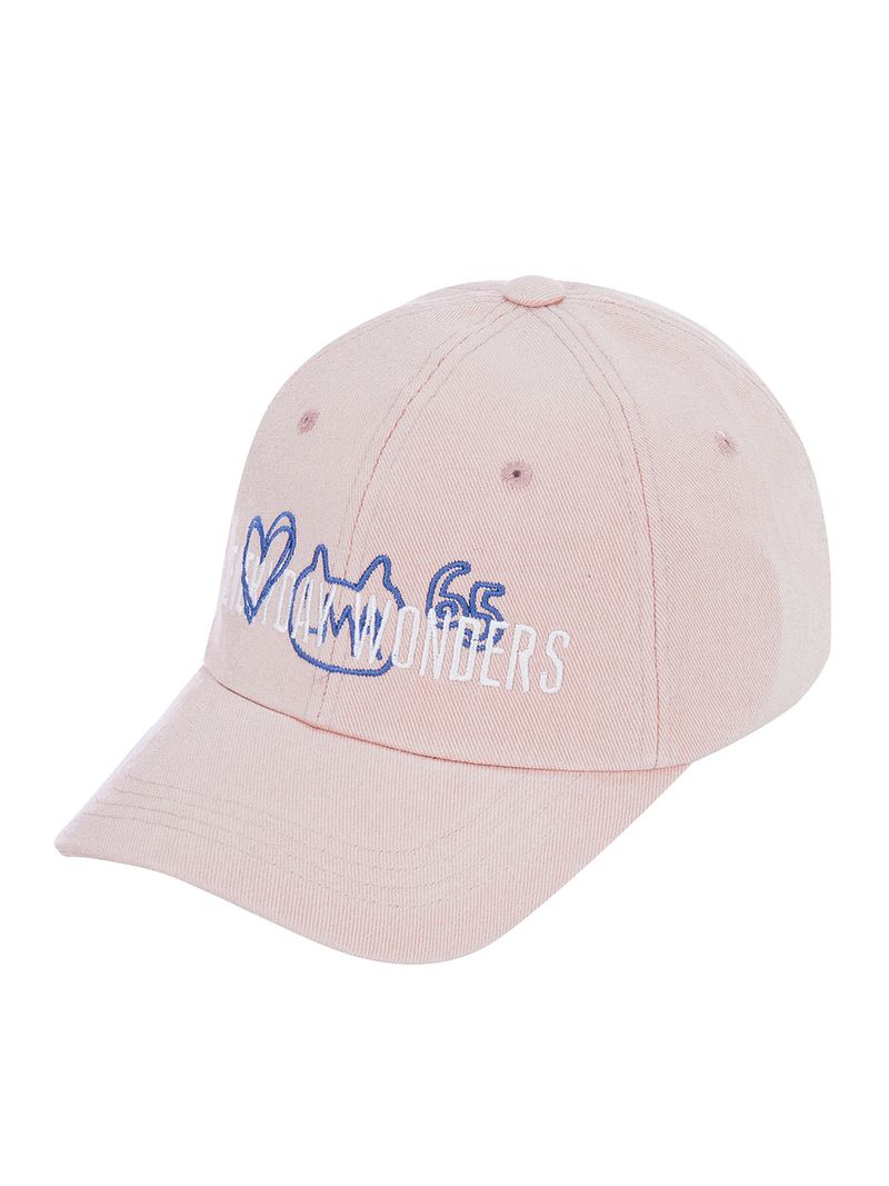 韓國 LMR -  Drawing Graphic Lettering Ball Cap PINK