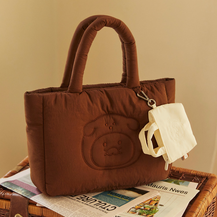 韓國 KAKAO FRIENDS - Fluffy Friends Padded Tote Bag_Chunshik