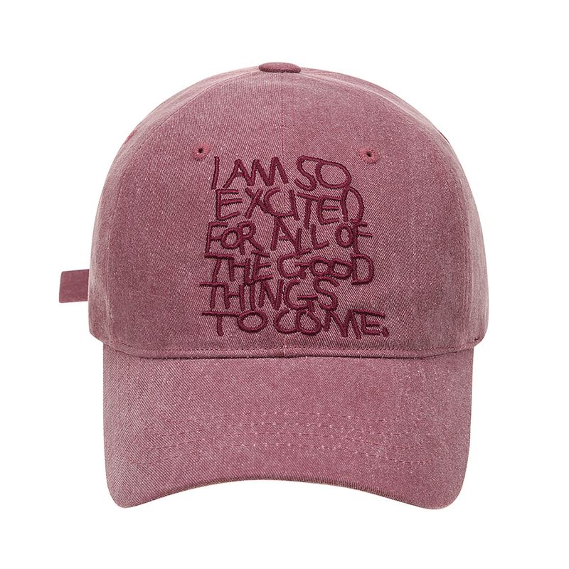 韓國 LMR -  Lettering Washing Ball Cap PINK