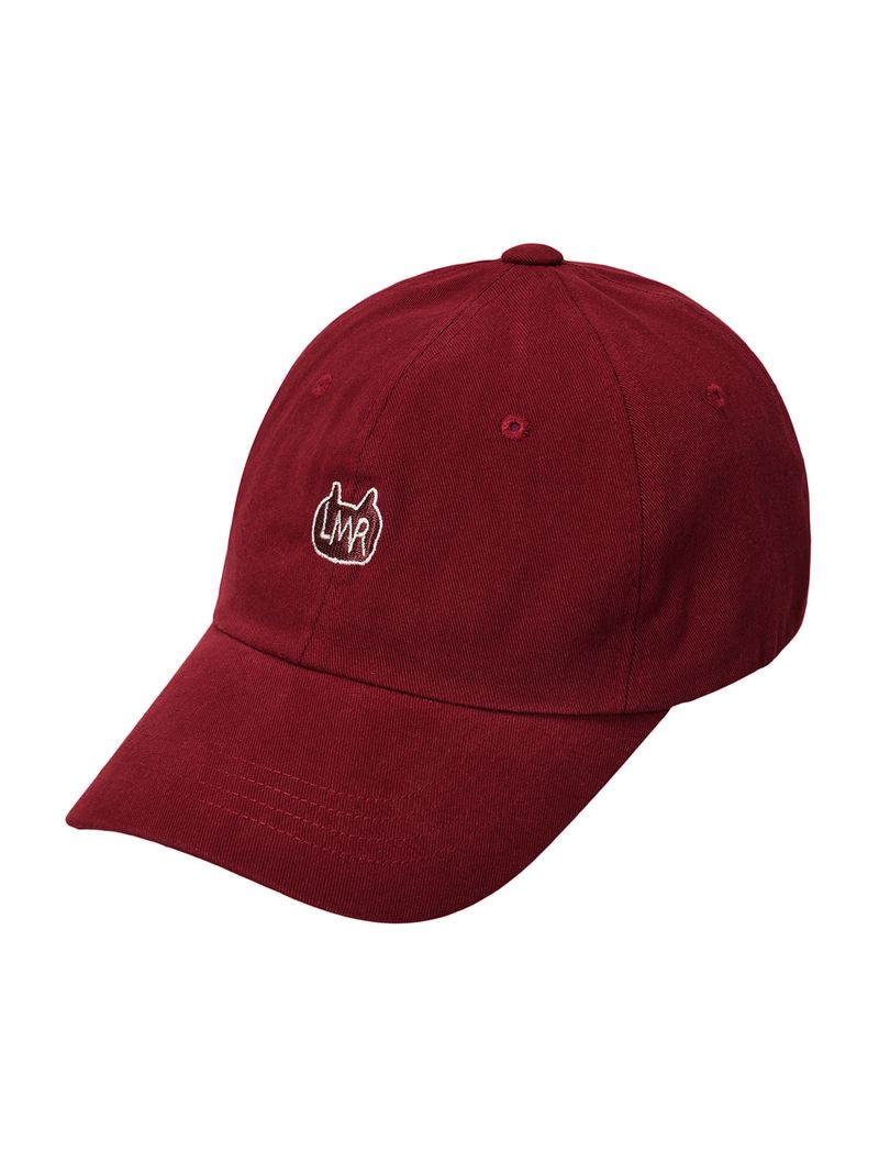 韓國 LMR -  Basic Embroidery Logo Ball Cap BURGUNDY
