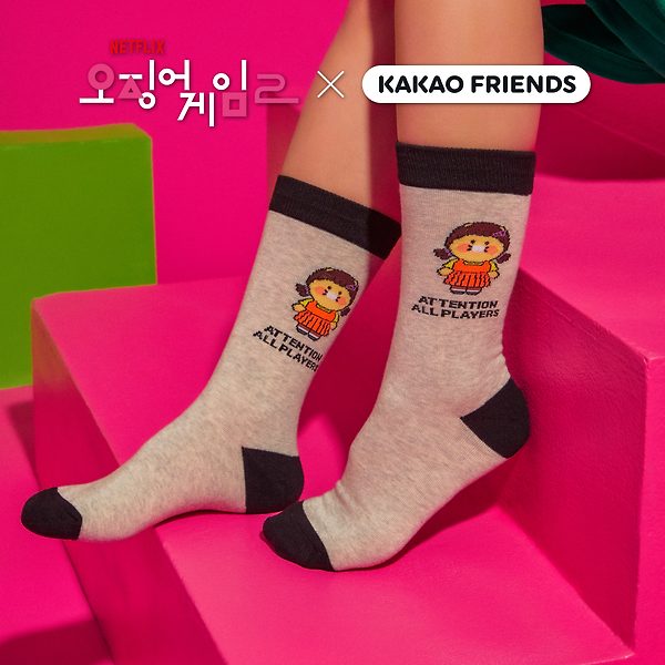 韓國 Kakao Friends X 魷魚遊戲 II 系列 - 英熙娃娃襪子 (春植)

