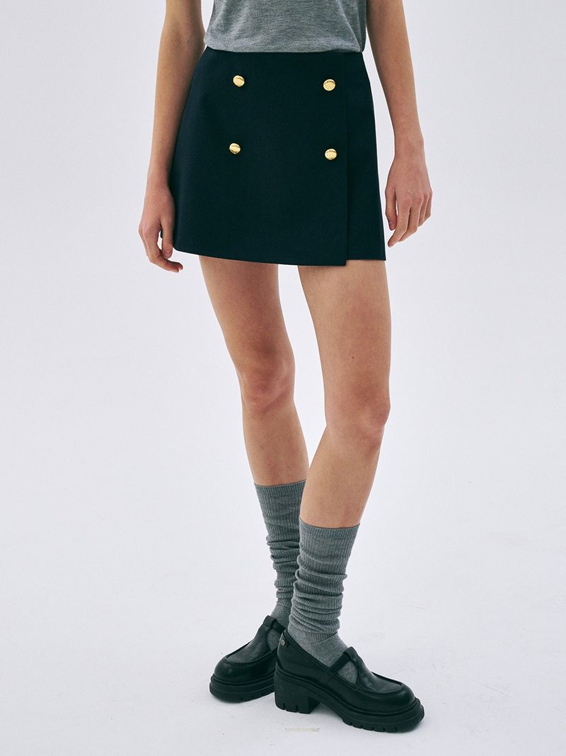 Mardi Mercredi - CLASSIC MINI SKIRT_NAVY