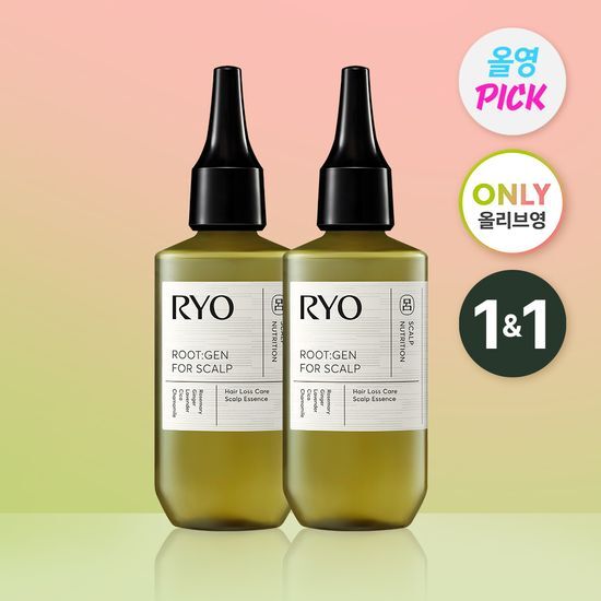 韓國 Olive Young 特別優惠套裝 -Ryo Root:Gen Hair Loss Care Scalp Essence防脫髮頭皮護理精華 80mL (1+1特別套裝)