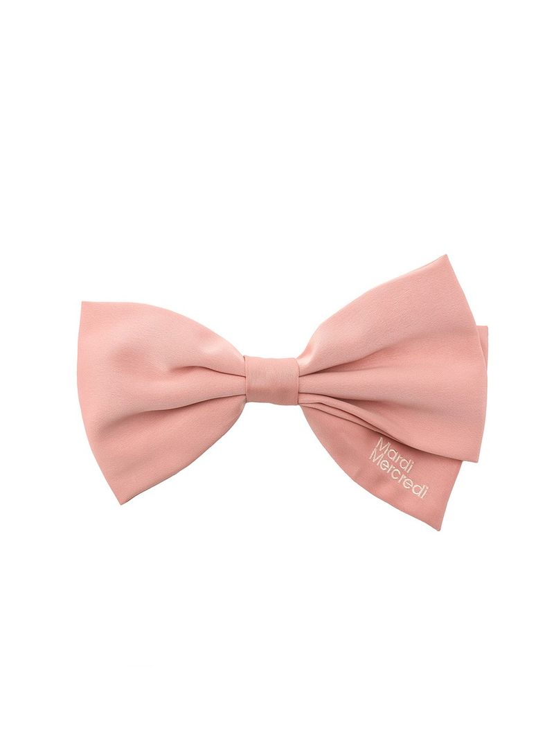 Mardi Mercredi - SILK BOW HAIR CLIP_PINK