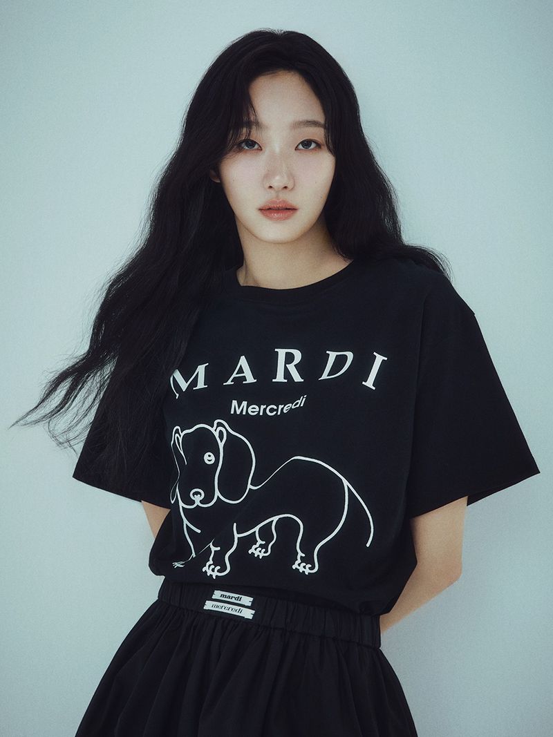 ［韓國限時優惠～］韓國 Mardi Mercredi - TSHIRT DDANJI CH.06_BLACK WHITE 