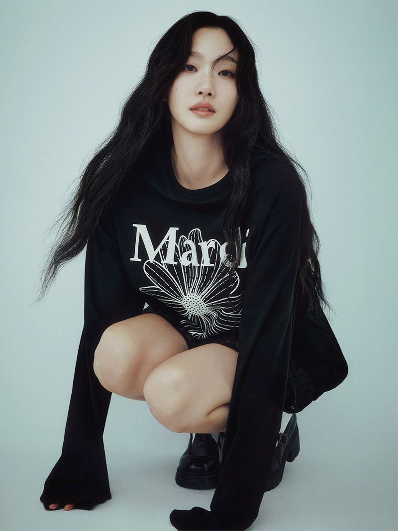 Mardi Mercredi - UNISEX TSHIRT LONG SLEEVE FLOWERMARDI_BLACK IVORY 