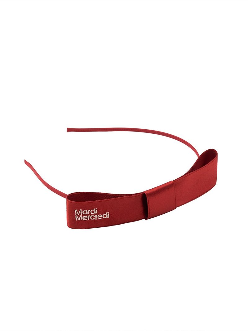 Mardi Mercredi - HAIR BAND RIBBON_RED