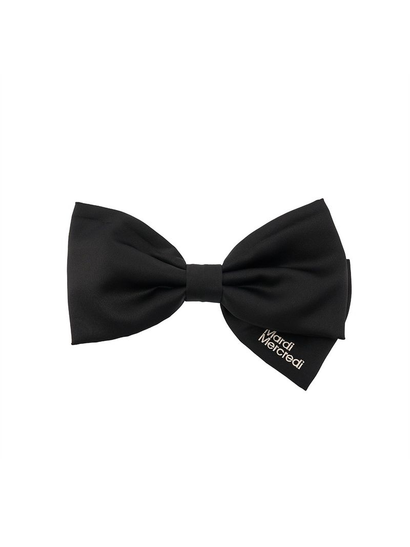 Mardi Mercredi - SILK BOW HAIR CLIP_BLACK 