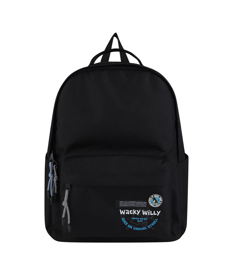 韓國直送WACKY WILLY - Wackywilly Daily Backpack Black
