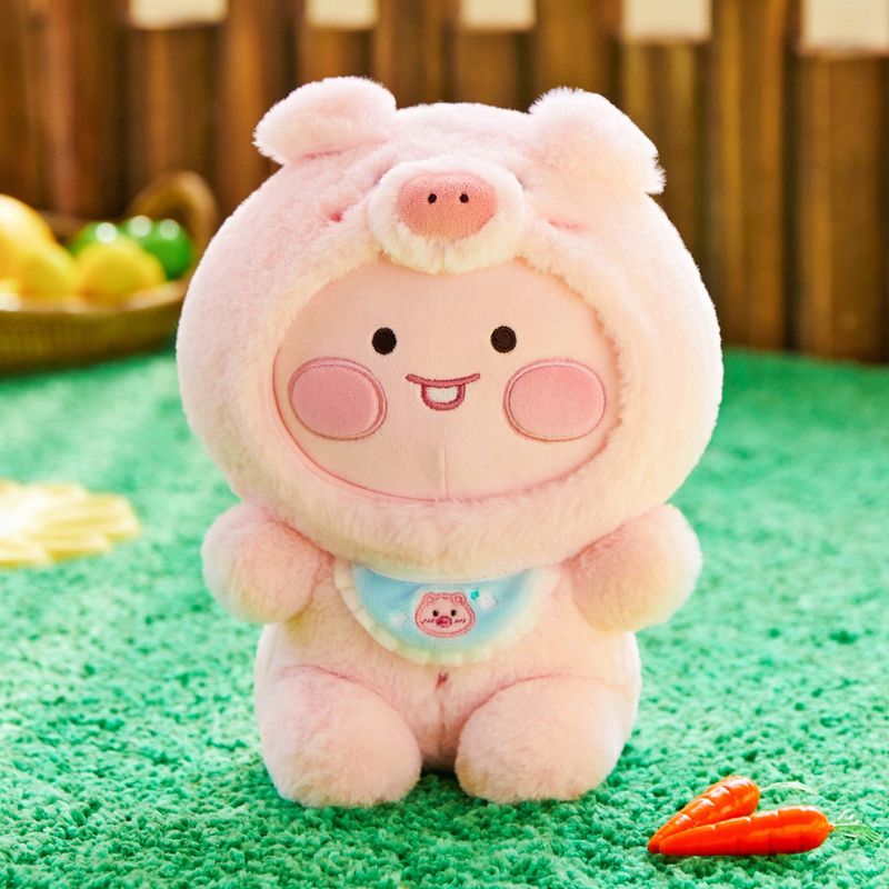 韓國Kakao Friends - FRIENDZOO 豬豬毛絨玩具公仔 (Little Apeach)