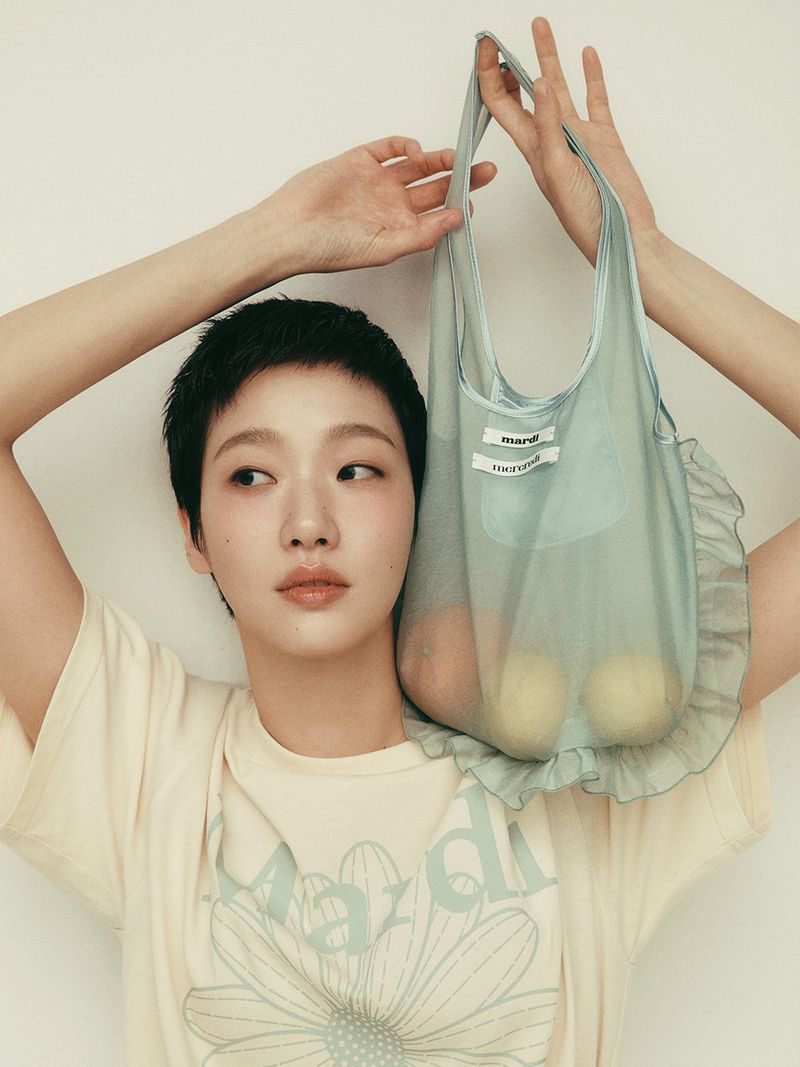 Mardi Mercredi - SHEER BAG DOUBLE LABEL FRILL_MINT