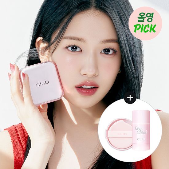  (25.04.01 ~ 25.04.30)韓國 Olive Young 特別優惠套裝 - Clio Kill Cover Mesh Glow Essential Cushion 網狀發光氣墊（+補充裝，不含 Dew Cheek）