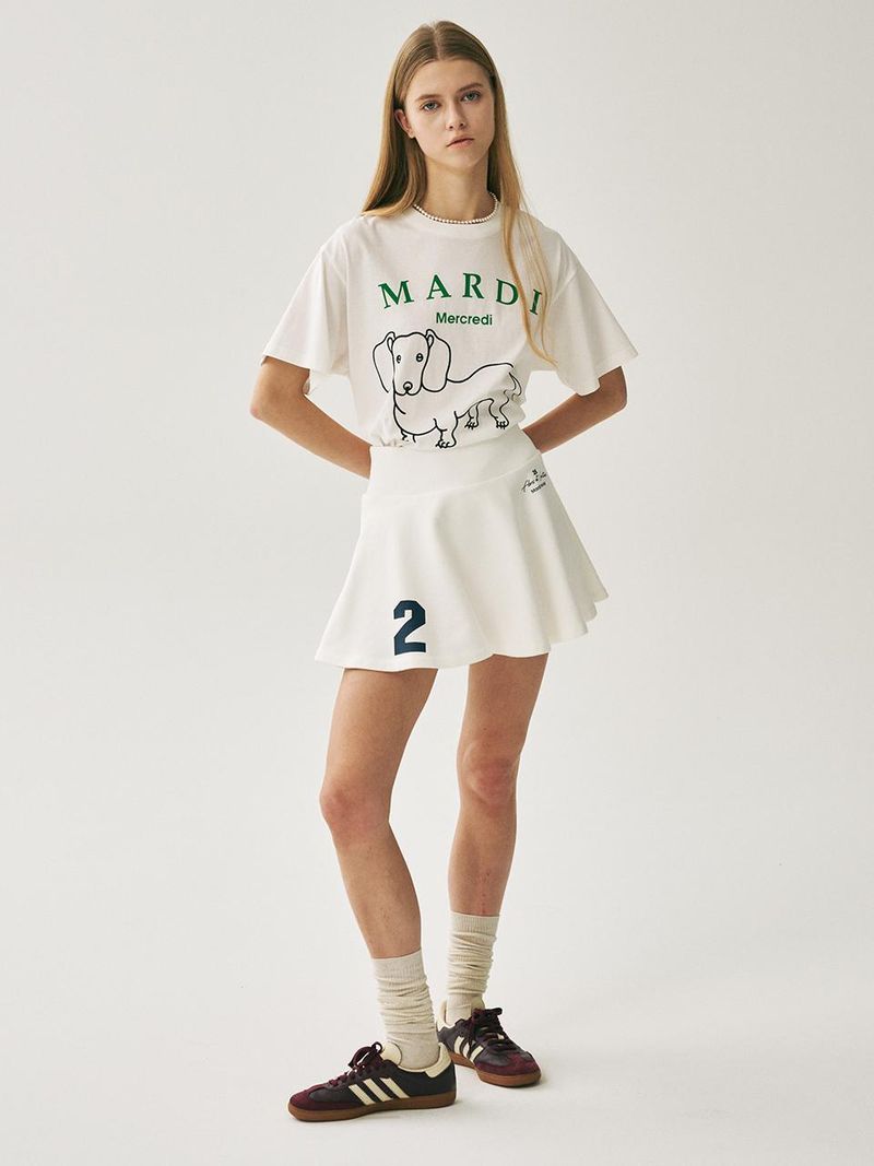 Mardi Mercredi - FLARE MINI SKIRT ORIGINALIS 25_WHITE