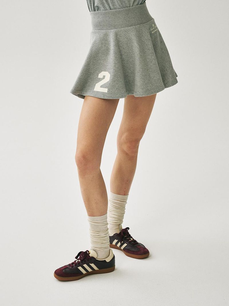 Mardi Mercredi - FLARE MINI SKIRT ORIGINALIS 25_GREY 