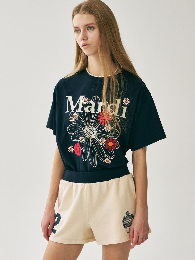 Mardi Mercredi - TSHIRT FLOWERMARDI BLOSSOM_NAVY IVORY 