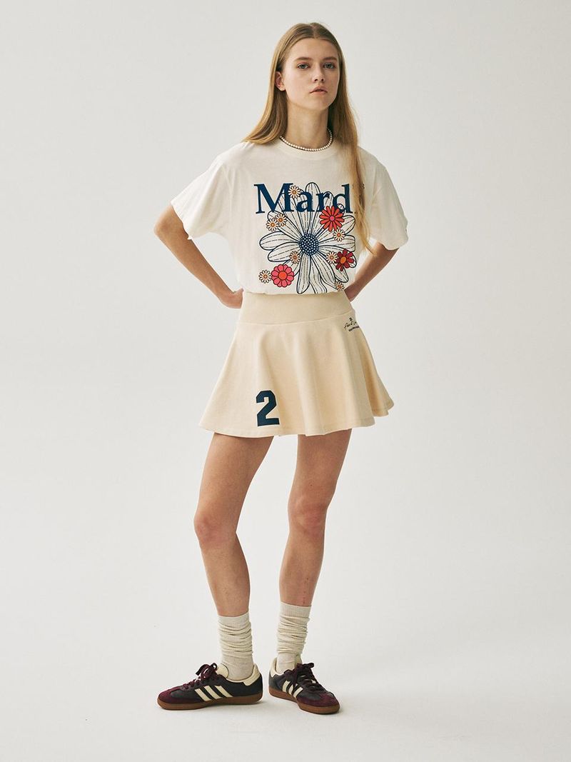 Mardi Mercredi - FLARE MINI SKIRT ORIGINALIS 25_CREAM 