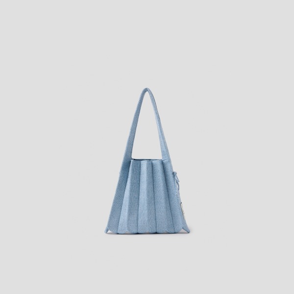 韓國 JOSEPH AND STACEY - Lucky Pleats Knit Small Starry Fog Blue