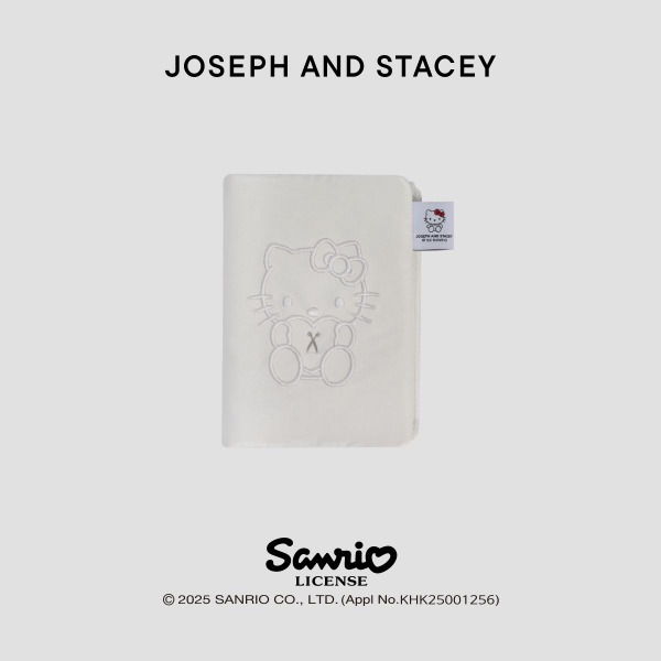 韓國 JOSEPH AND STACEY - Slick Travel Wallet Hello Kitty White