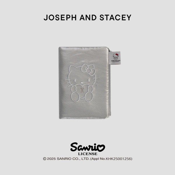 韓國 JOSEPH AND STACEY - Slick Travel Wallet Hello Kitty Silver
