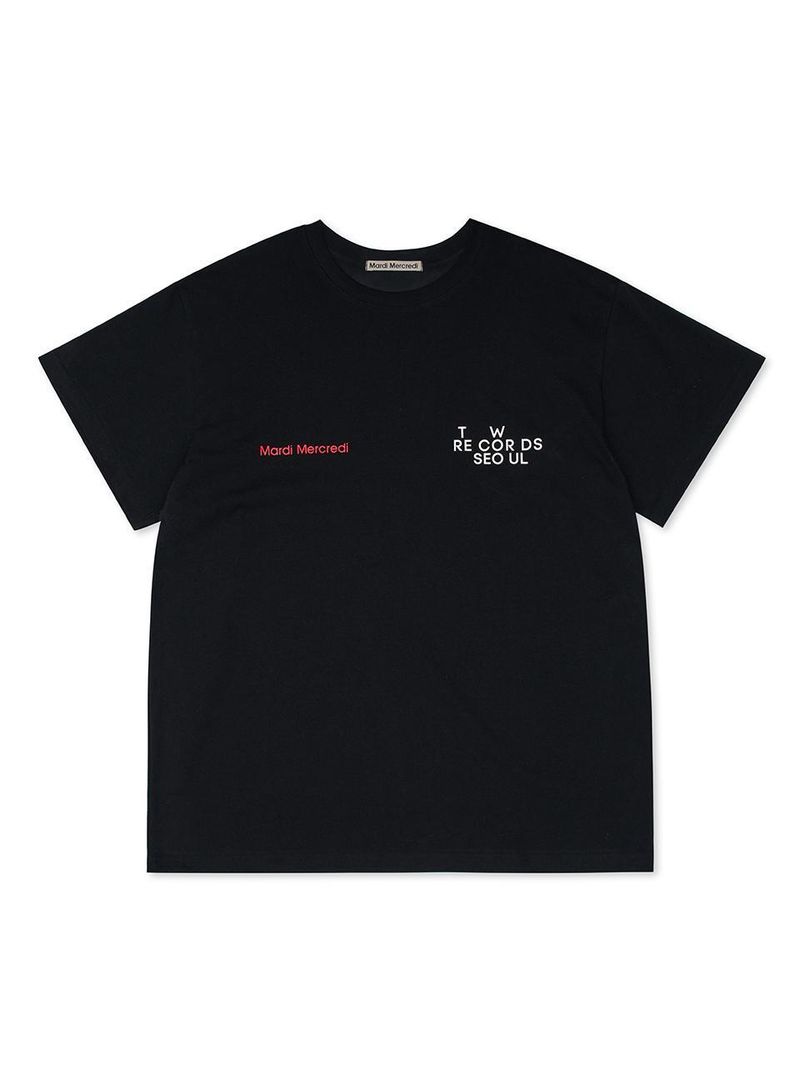 Mardi Mercredi - UNISEX TSHIRT MARDI MERCREDI  TW RECORDS_BLACK