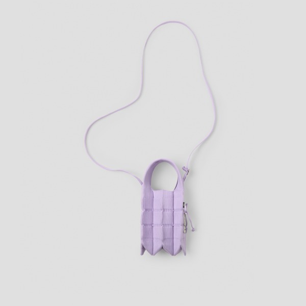 韓國 JOSEPH AND STACEY - Lucky Pleats Knit Mini Cross Fiori Lilac