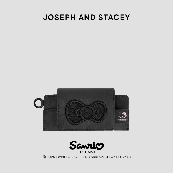 韓國 JOSEPH AND STACEY - Lucky Hello Kitty Glass Case Black