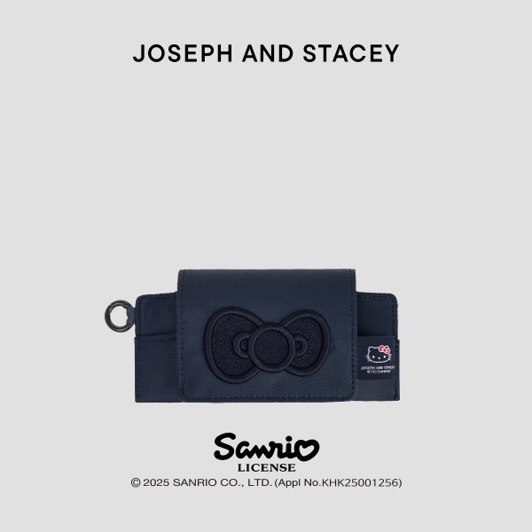 韓國 JOSEPH AND STACEY - Lucky Hello Kitty Glass Case Navy