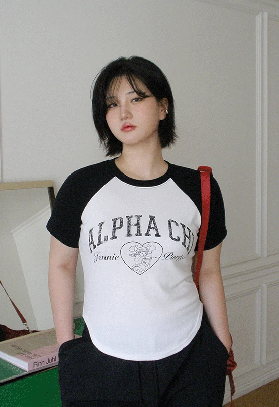 richmood - 알파럽 short sleeve t (3color)♡韓國加大碼上衣