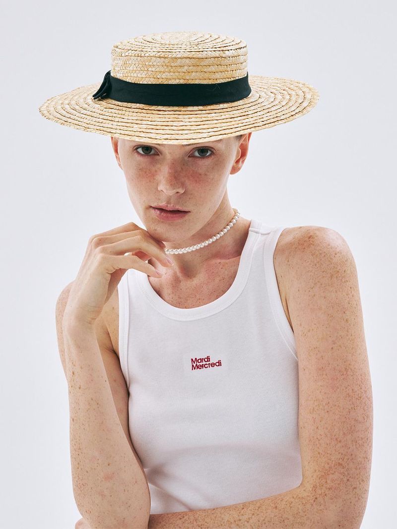 Mardi Mercredi - TANK RACER ESSENTIAL_WHITE RED 