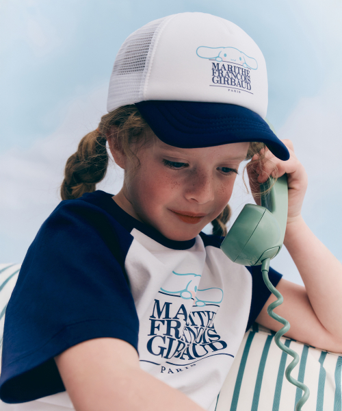 韓國 MARITHE FRANCOIS GIRBAUD KIDS - CINNAMOROLL MESH CAP navy