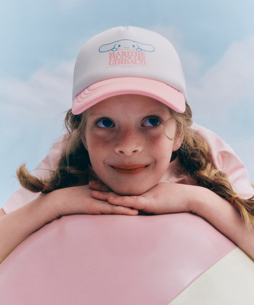 韓國 MARITHE FRANCOIS GIRBAUD KIDS - CINNAMOROLL MESH CAP light pink