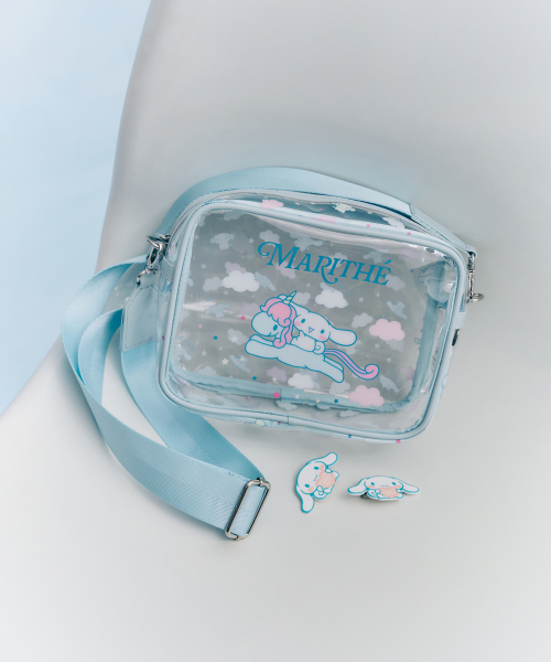韓國 MARITHE FRANCOIS GIRBAUD KIDS - CINNAMOROLL PVC BAG light blue