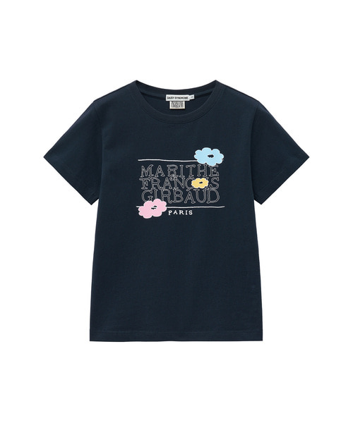 韓國 DAISY X MARITHE CRAYON TEE navy
