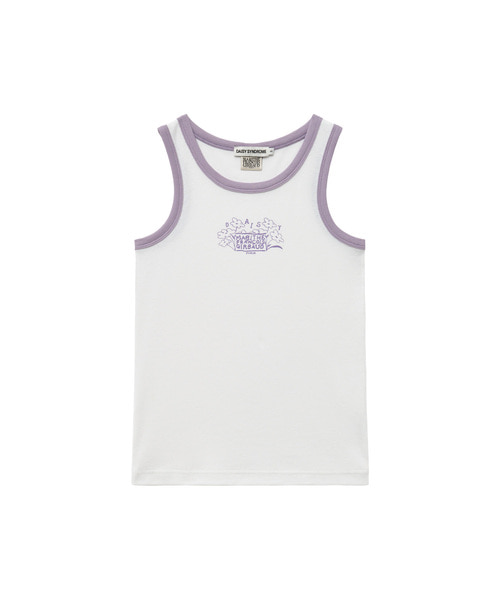 韓國 DAISY X MARITHE RINGER SLEEVELESS white