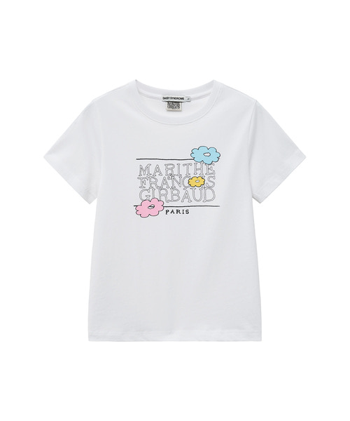 韓國 DAISY X MARITHE CRAYON TEE white