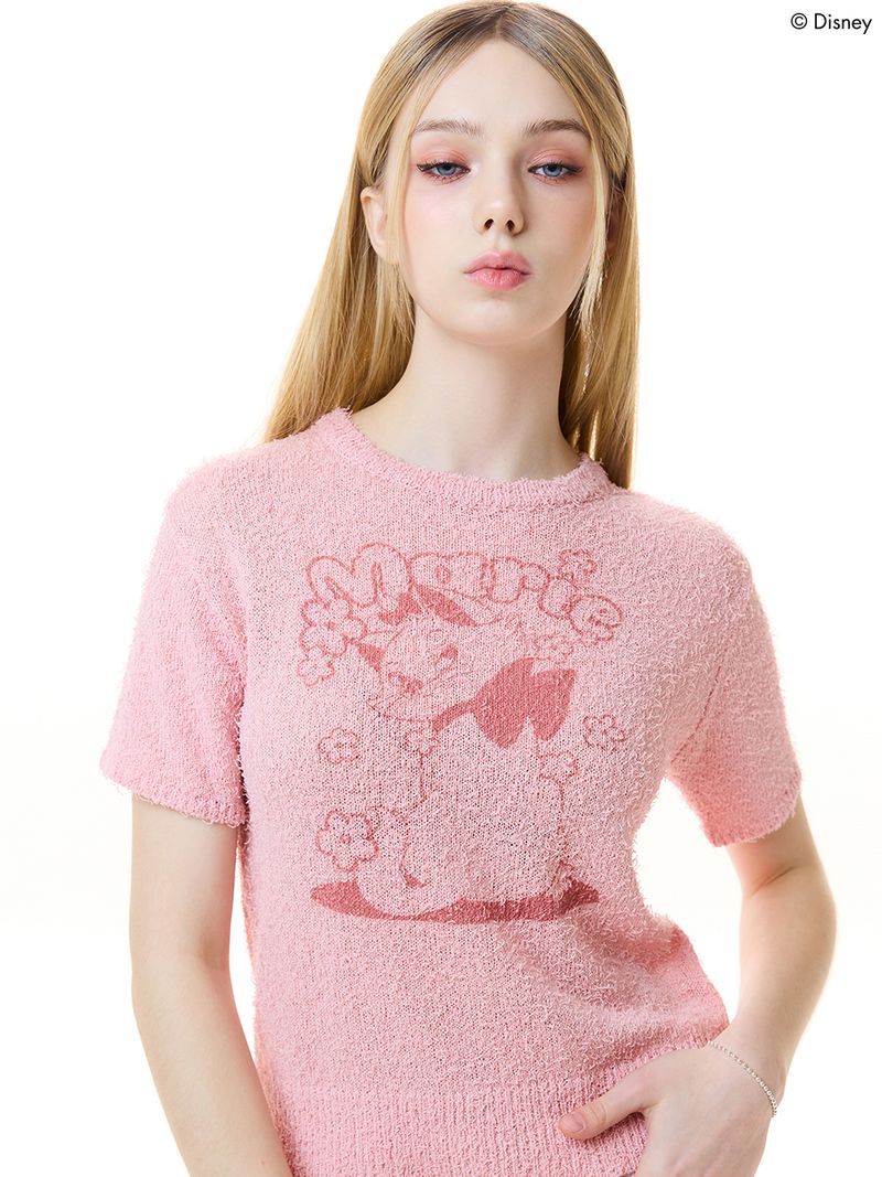 韓國 LUVISTRUE - [MARIE] BOUCLE KNIT(PINK)