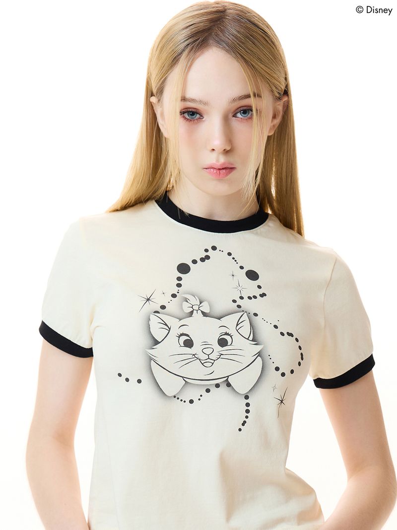 韓國 LUVISTRUE - [MARIE] FACE TEE(BEIGE)