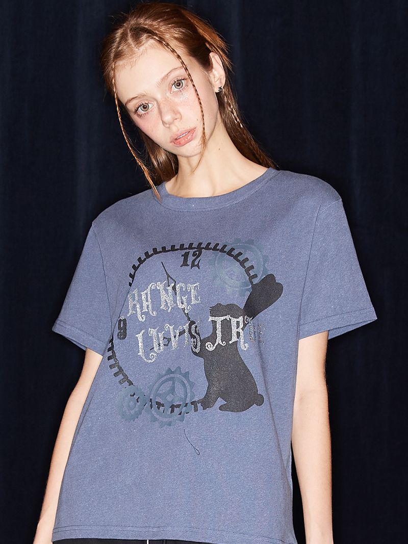 韓國 LUVISTRUE - NM RABBIT TEE(BLUE)