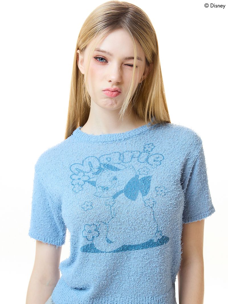 韓國 LUVISTRUE - [MARIE] BOUCLE KNIT(SKY BLUE)