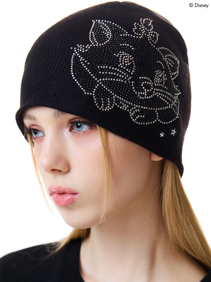 韓國 LUVISTRUE - [MARIE] HOTFIX BEANIE(BLACK)